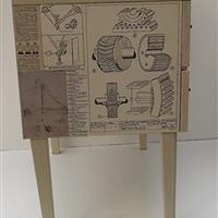 Schubladenkommode "Bauzeichnungen"