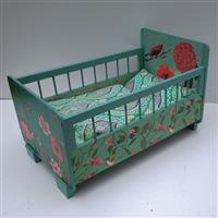 Großes Puppenbett "Leuchtendes Beet"   