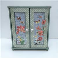 Großer Puppenschrank "Schmetterlinge"  