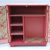 Puppenschrank "Geranien"  