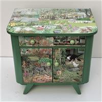 Kinderschrank "Tiere im Grünen"  