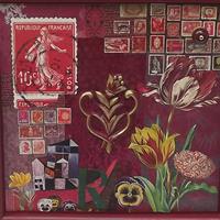 Briefmarken und Tulpen
