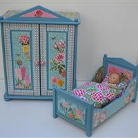 Puppenbett "Apfelblüte"  