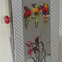 Puppenschrank "Papageien" 